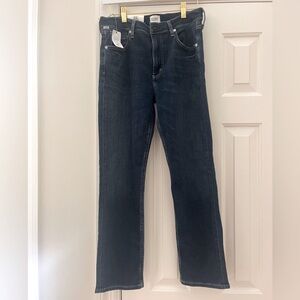 Citizens of Humanity straight cropped blue jeans size 28